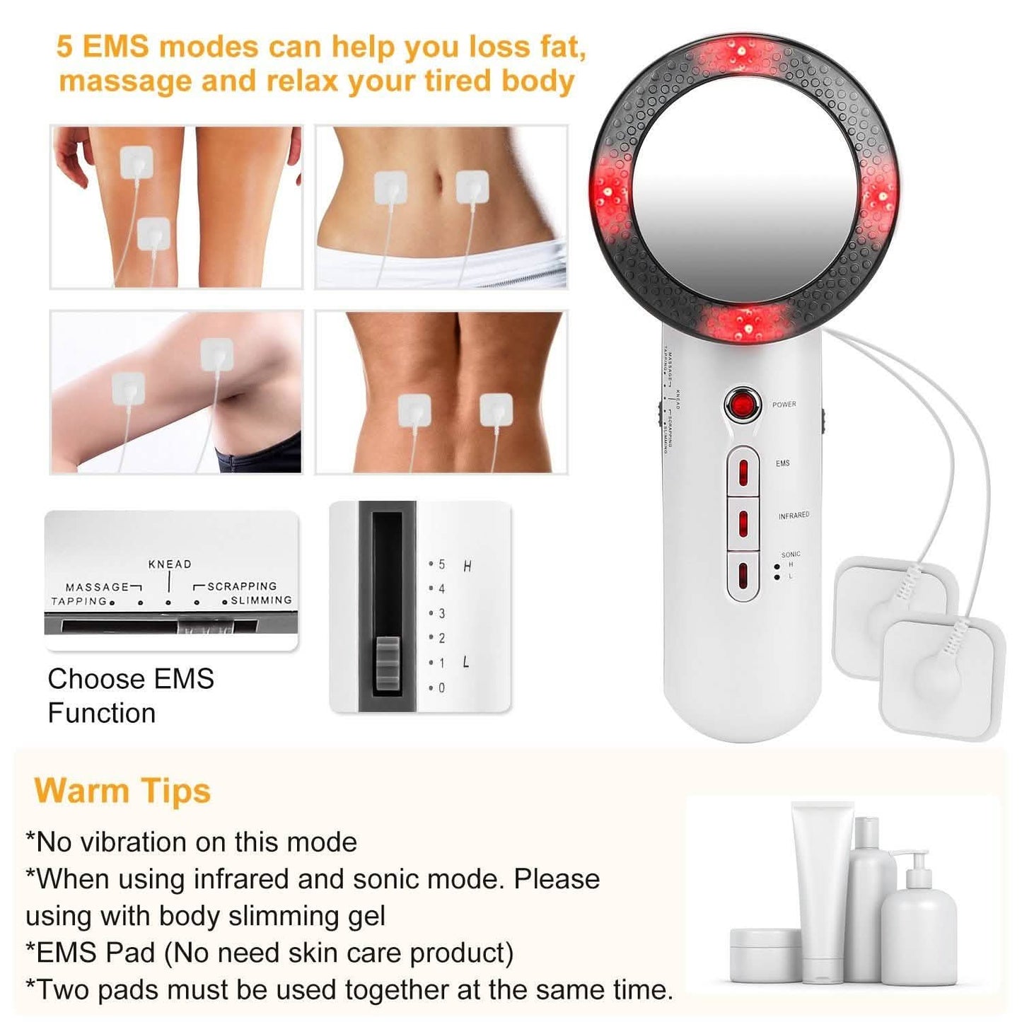 3-in-1 Multifunctional EMS Infrared Massager Fat Remover Beauty & Personal Care - Tophatter Daily Deals