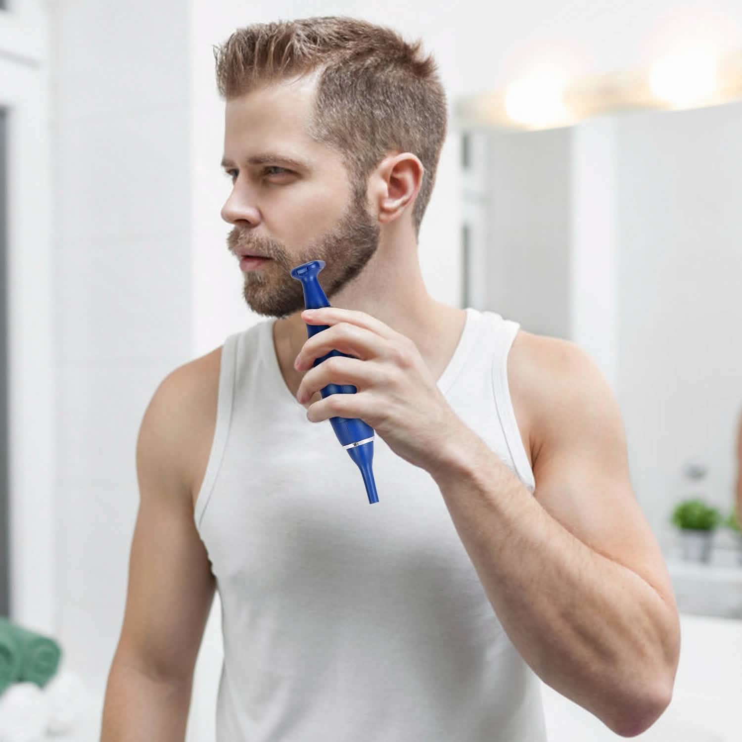 3-in-1 Nose Hair Eyebrow Beard Trimmer Men's Grooming - Tophatter Daily Deals