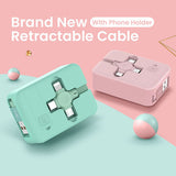 3-in-1 Portable Retractable Charging Cable Charging Cable - Tophatter Daily Deals