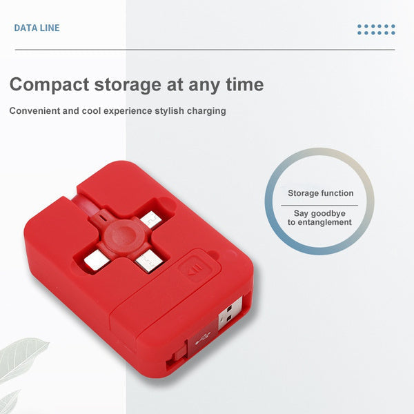 3-in-1 Portable Retractable Charging Cable Charging Cable - Tophatter Daily Deals