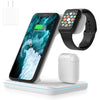 3-in-1 Qi-Certified 15W Fast Charging Station White Charging Station - Tophatter Daily Deals