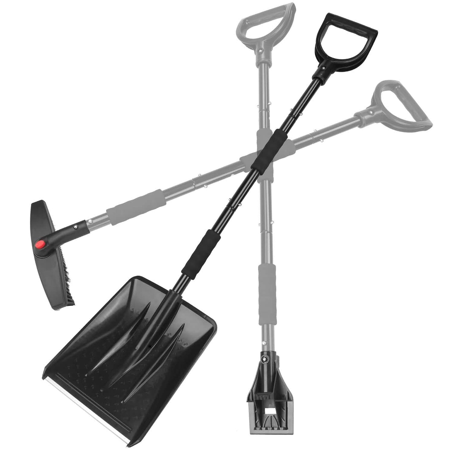 3-in-1 Snow Shovel Kit Brush Ice Scraper Automotive - Tophatter Daily Deals