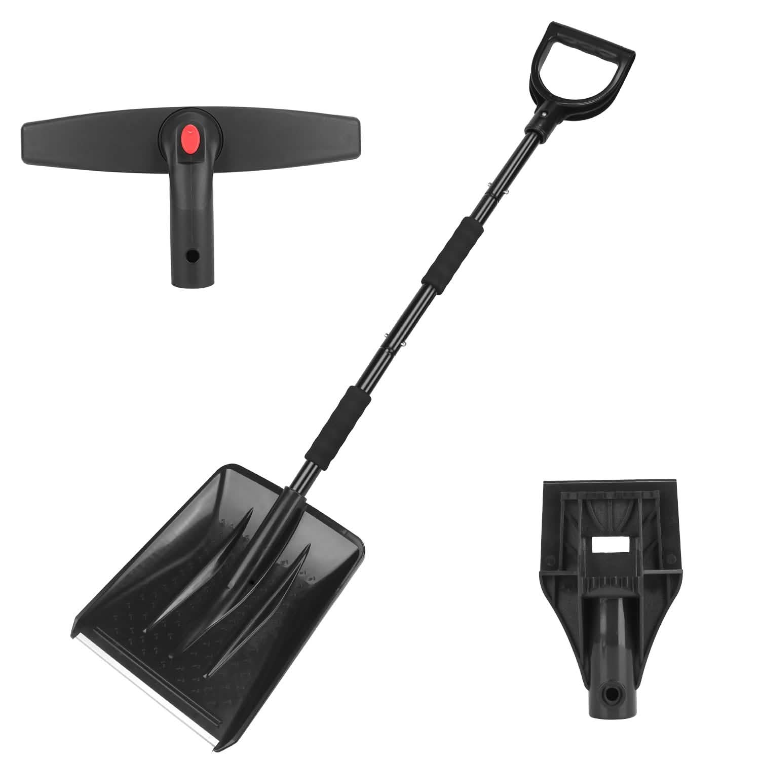 3-in-1 Snow Shovel Kit Brush Ice Scraper Automotive - Tophatter Daily Deals