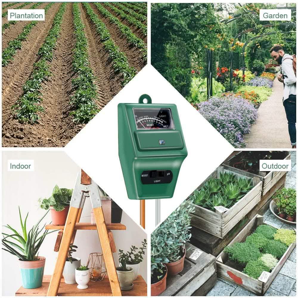 3-in-1 Soil Moisture/Light/pH Tester Garden & Patio - Tophatter Daily Deals