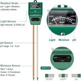 3-in-1 Soil Moisture/Light/pH Tester Garden & Patio - Tophatter Daily Deals