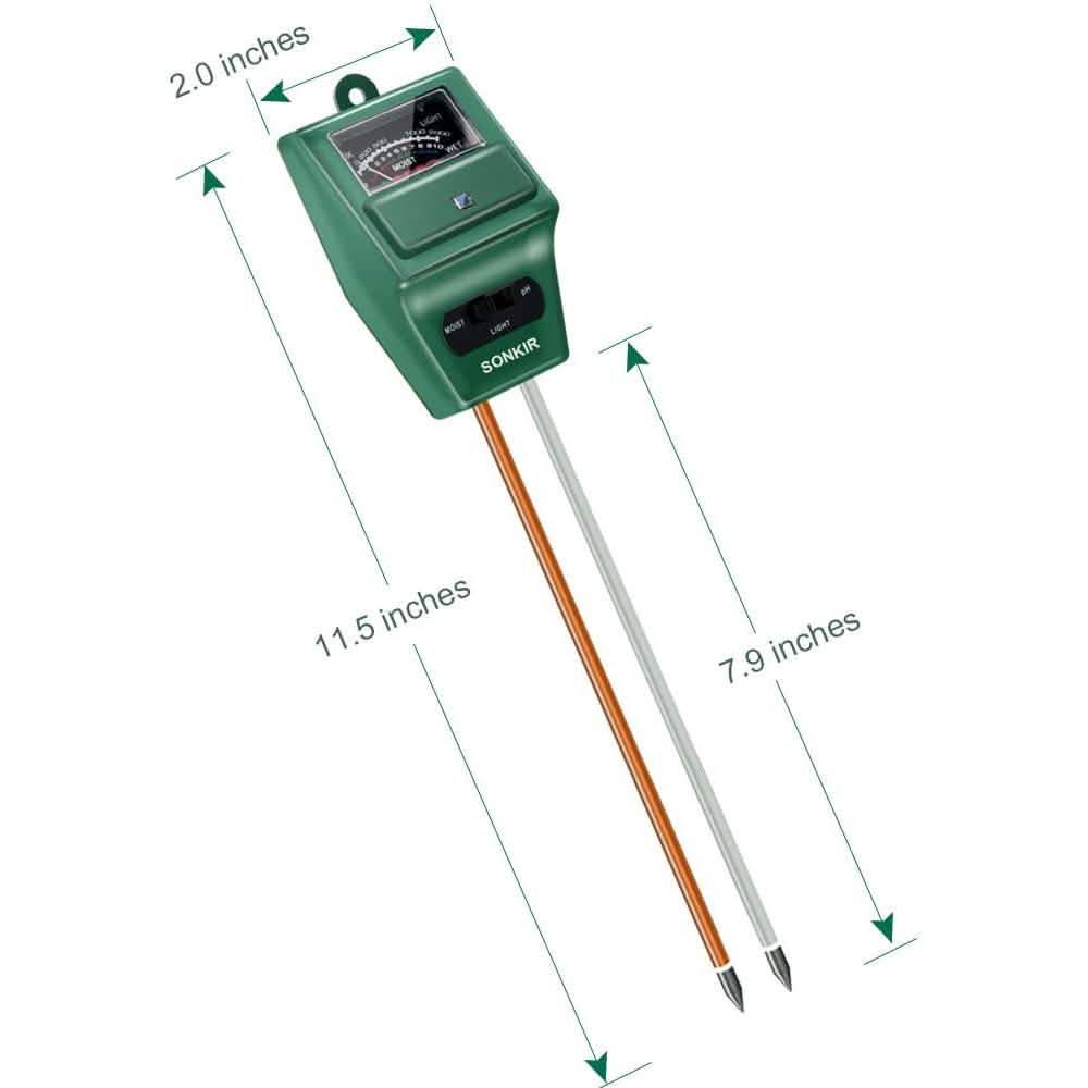 3-in-1 Soil Moisture/Light/pH Tester Garden & Patio - Tophatter Daily Deals