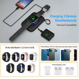 3-in-1 Wireless Charger Portable Magnetic Power Bank Mobile Accessories - Tophatter Daily Deals