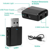 3-in-1 Wireless V5.0 USB Audio Transmitter Receiver Audio Accessories - Tophatter Daily Deals