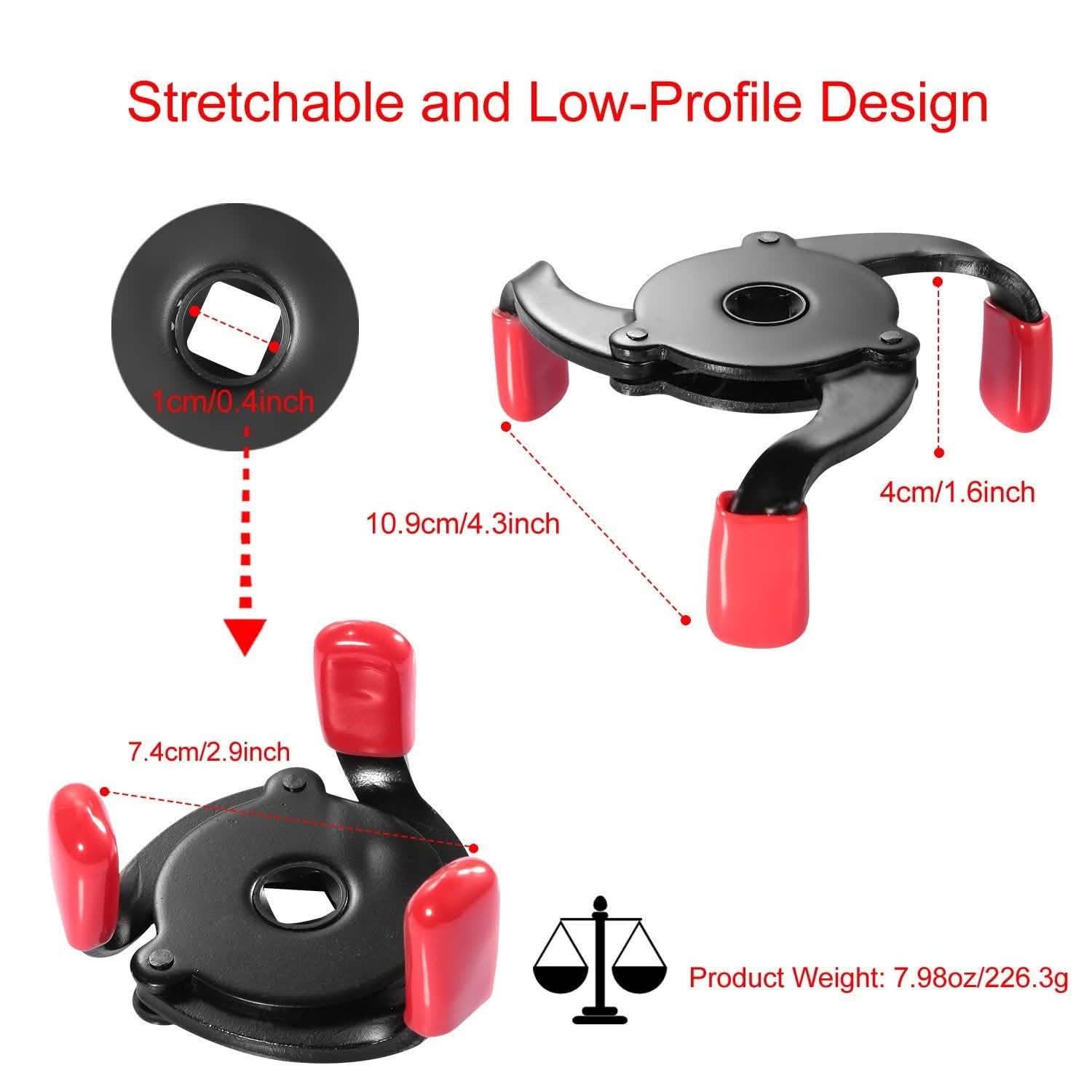 3 Jaw Oil Filter Adjustable Removal Tool Automotive - Tophatter Daily Deals
