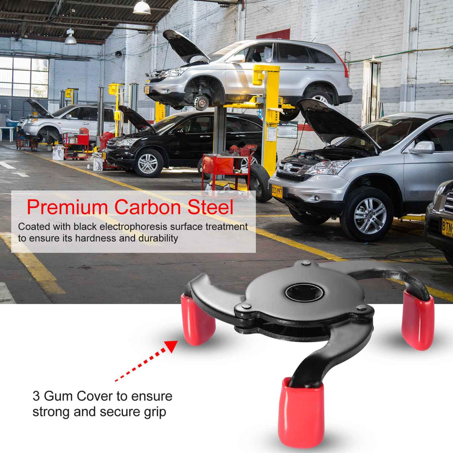 3 Jaw Oil Filter Adjustable Removal Tool Automotive - Tophatter Daily Deals