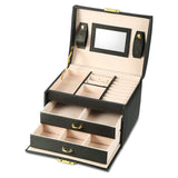 3-Layer Jewelry Case Organizer Black Storage & Organization - Tophatter Daily Deals
