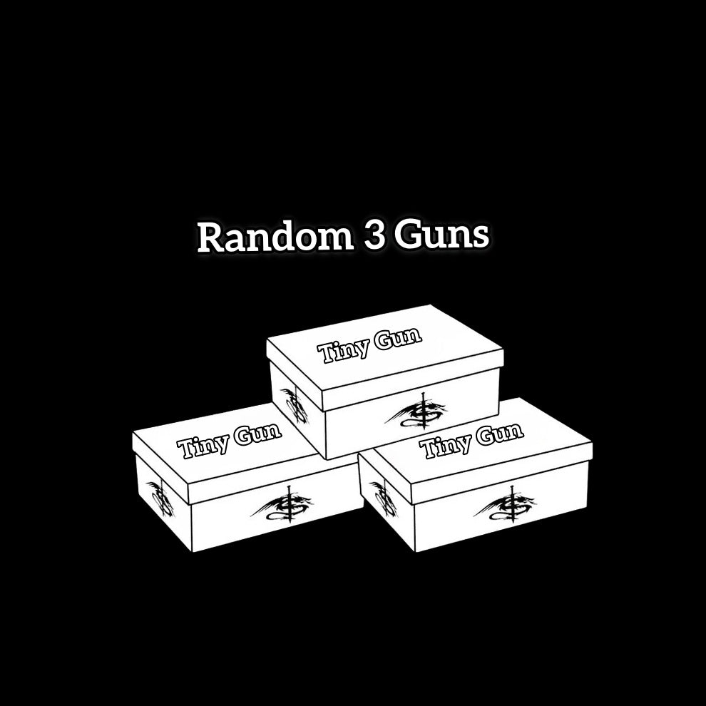 Tiny Gun Metal Replica Random Mystery Box Random 3 Guns - Tophatter Daily Deals