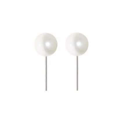 3-Pack: 8 MM Faux Pearl Stud Earrings Earrings - Tophatter Daily Deals