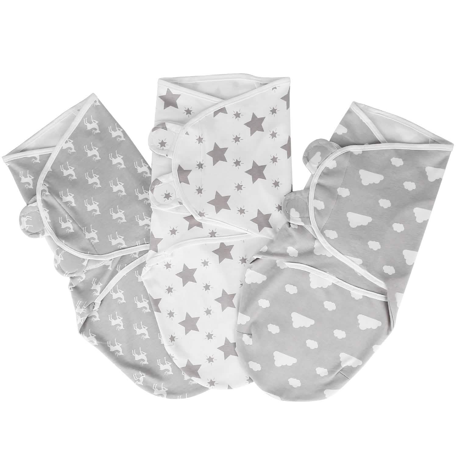 3-Pack: Baby New Born Swaddle Wrap Baby Gear - Tophatter Daily Deals