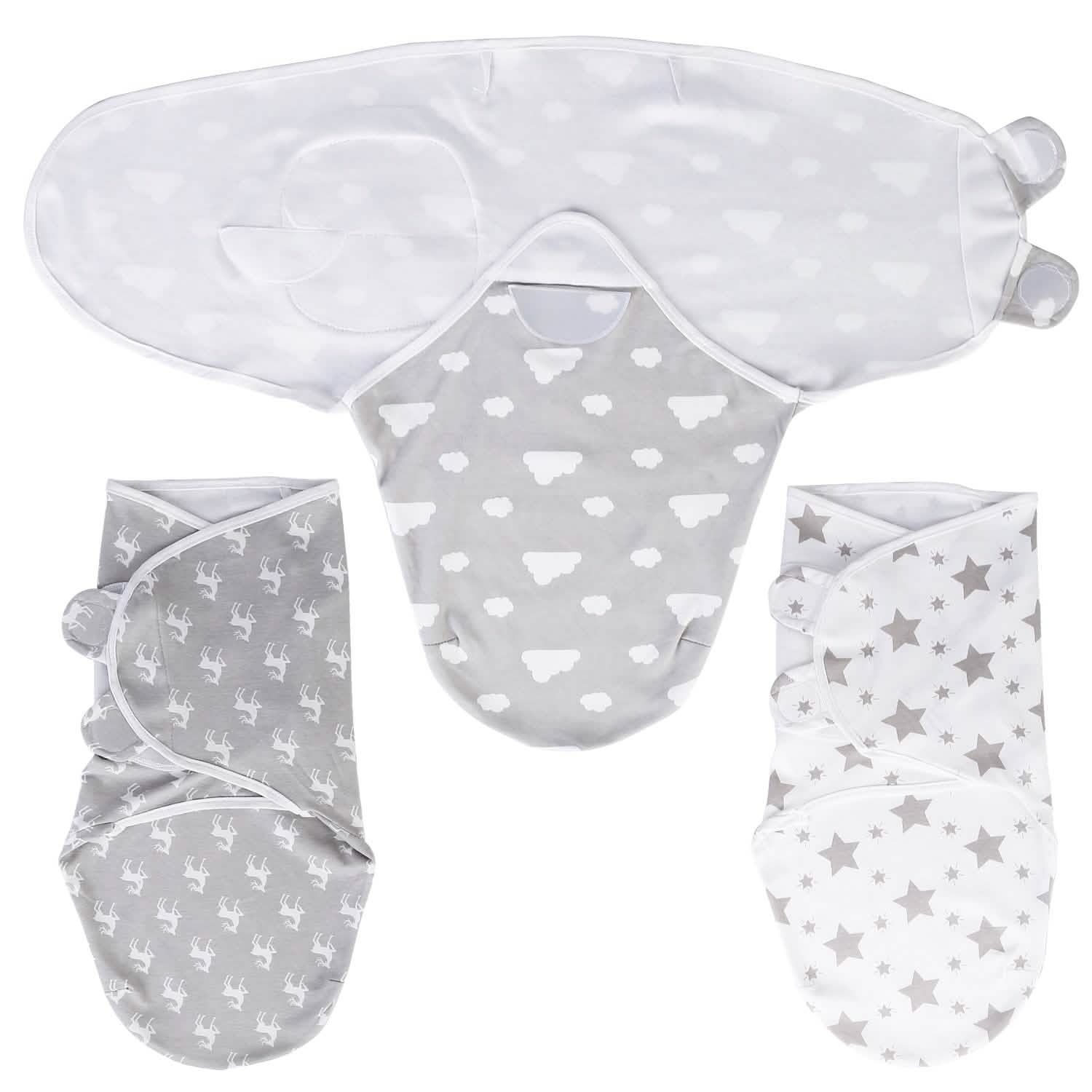 3-Pack: Baby New Born Swaddle Wrap Baby Gear - Tophatter Daily Deals