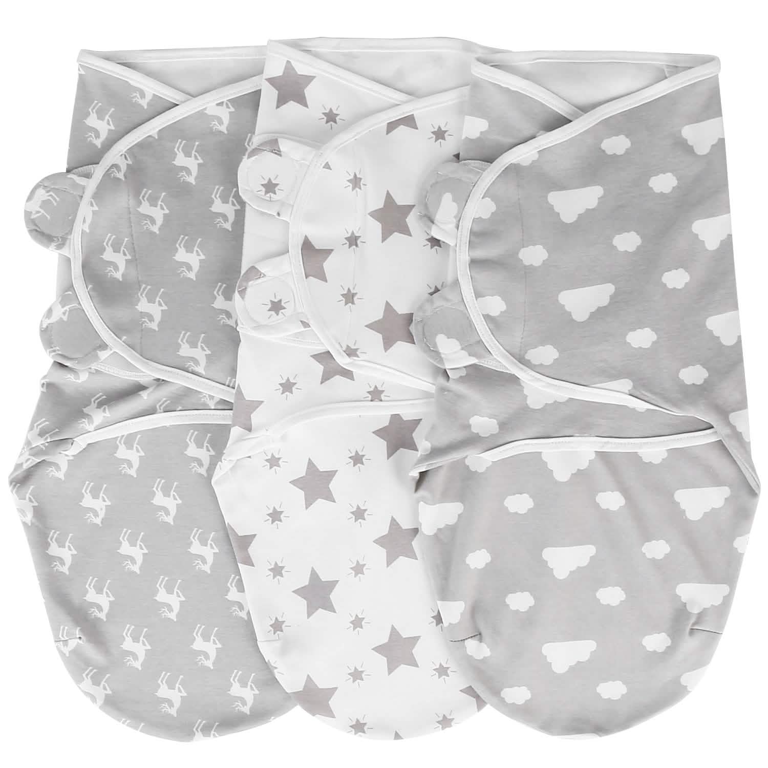3-Pack: Baby New Born Swaddle Wrap Baby Gear - Tophatter Daily Deals