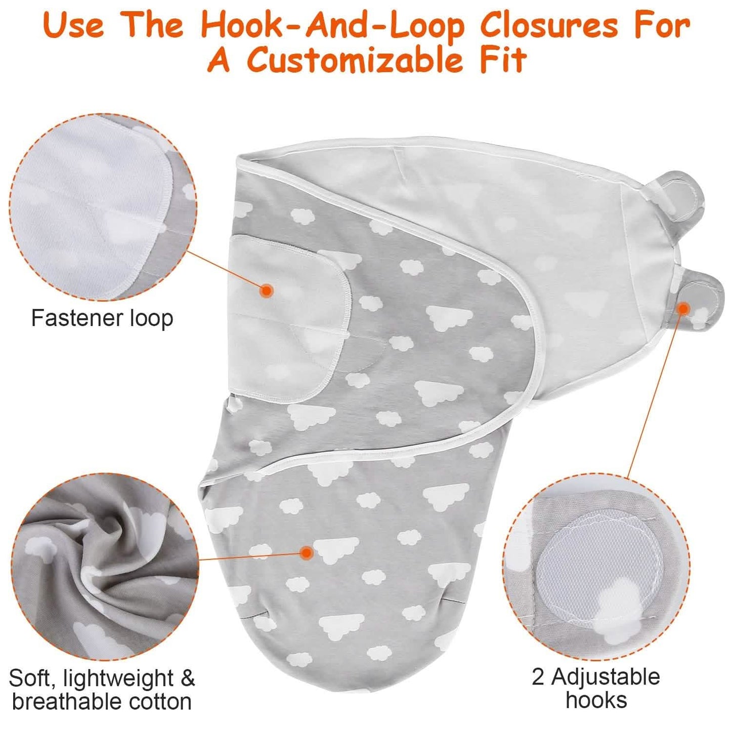 3-Pack: Baby New Born Swaddle Wrap Baby Gear - Tophatter Daily Deals