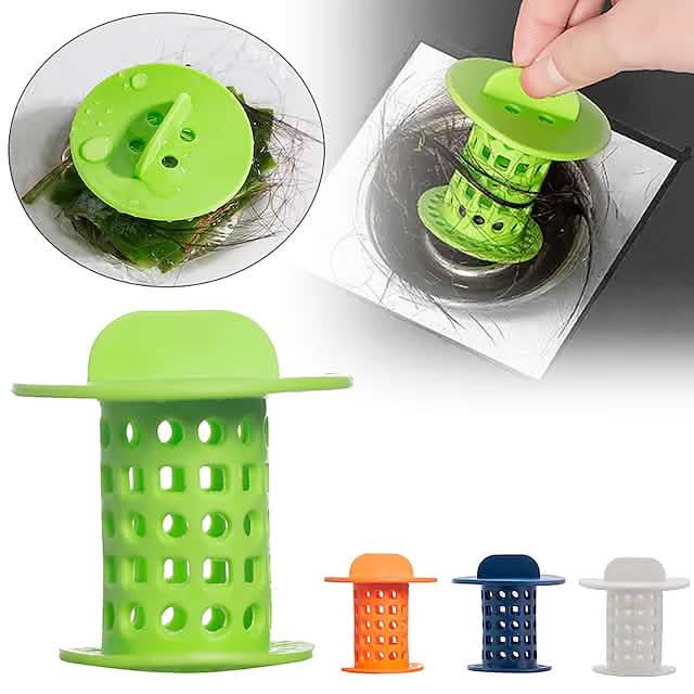 3-Pack: Bathroom Drain Hair Catcher Bath Stopper Plug Sink Bath - Tophatter Daily Deals