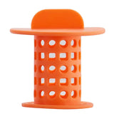3-Pack: Bathroom Drain Hair Catcher Bath Stopper Plug Sink Orange Bath - Tophatter Daily Deals