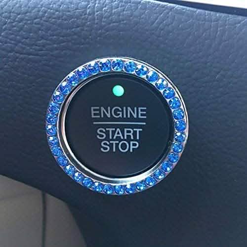 3-Pack: Bling Car Rhinestone Sticker Blue Automotive - Tophatter Daily Deals