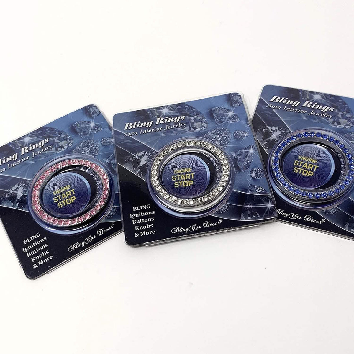 3-Pack: Bling Car Rhinestone Sticker Automotive - Tophatter Daily Deals