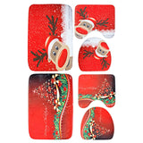 3-Pack: Christmas Bathroom Rugs Set Seasonal Decor - Tophatter Daily Deals