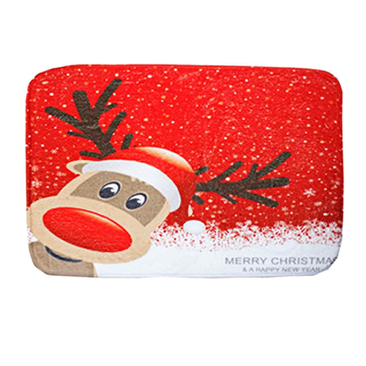 3-Pack: Christmas Bathroom Rugs Set Seasonal Decor - Tophatter Daily Deals