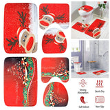 3-Pack: Christmas Bathroom Rugs Set Seasonal Decor - Tophatter Daily Deals