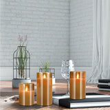 3-Pack: Flameless Battery Operated Candles Indoor Lighting - Tophatter Daily Deals