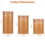 3-Pack: Flameless Battery Operated Candles Indoor Lighting - Tophatter Daily Deals