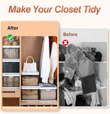 3-Pack: Foldable Storage Bin with Lid Stackable Plastic Closet Organizer Storage & Organization - Tophatter Daily Deals