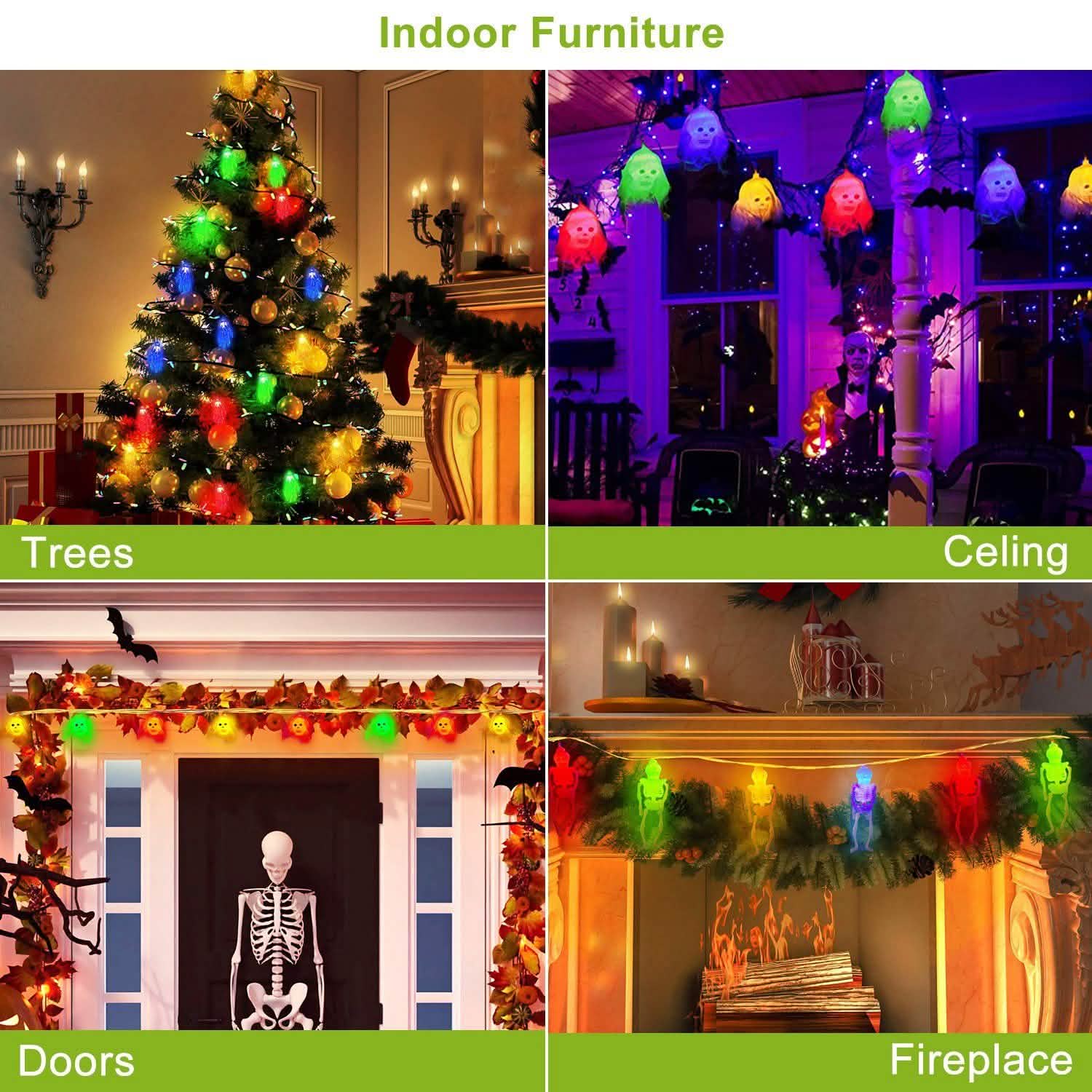 3-Pack: Halloween String Light Decorations Seasonal Decor - Tophatter Daily Deals