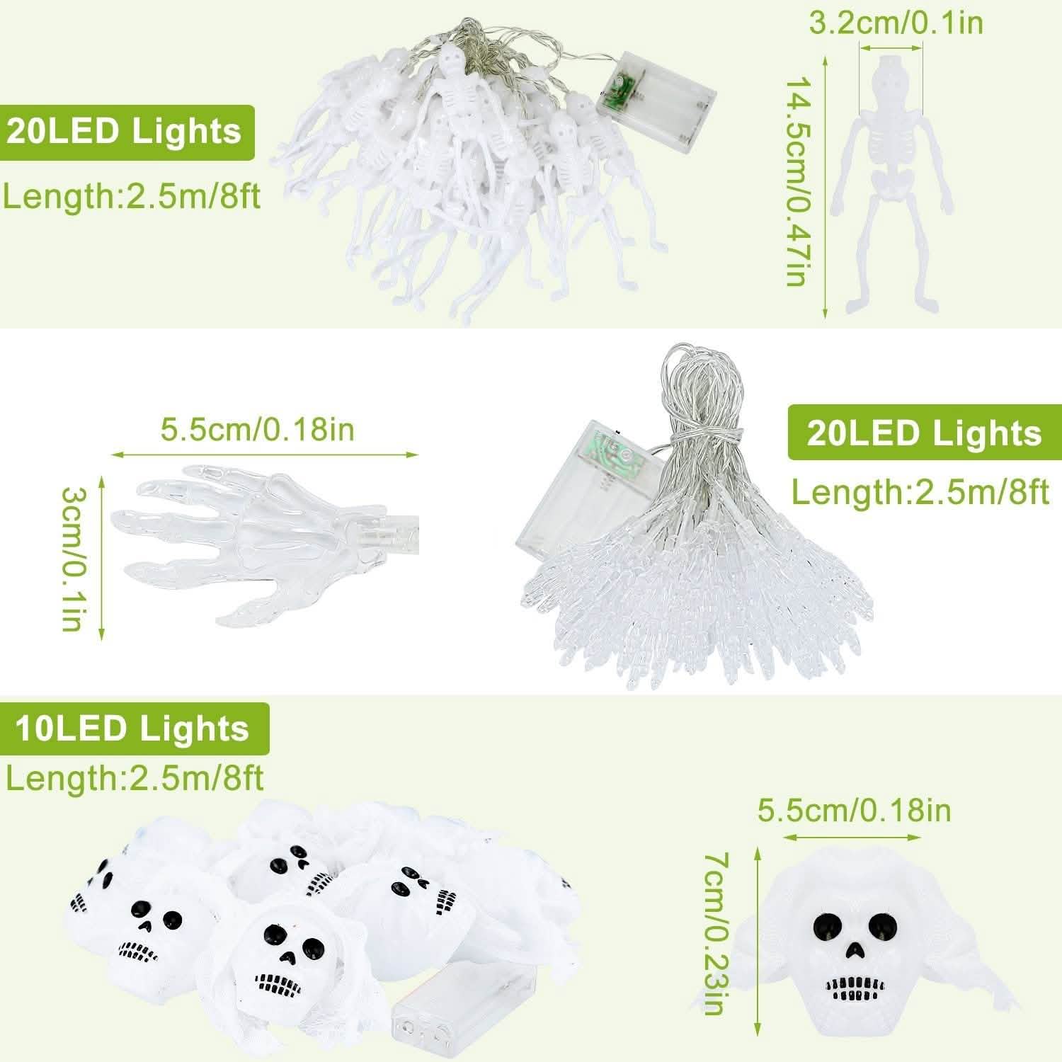 3-Pack: Halloween String Light Decorations Seasonal Decor - Tophatter Daily Deals