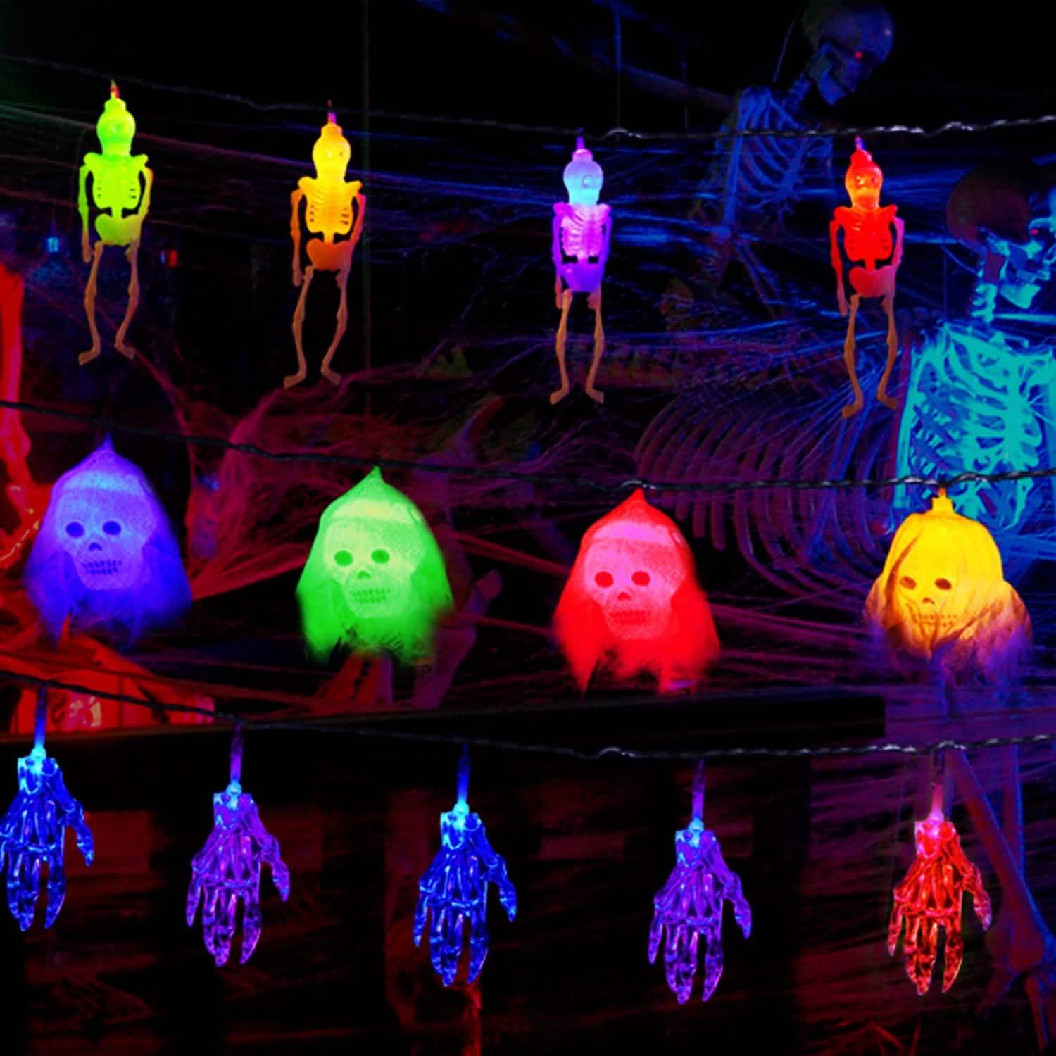 3-Pack: Halloween String Light Decorations Seasonal Decor - Tophatter Daily Deals