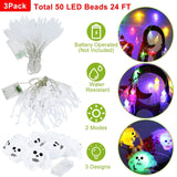 3-Pack: Halloween String Light Decorations Seasonal Decor - Tophatter Daily Deals