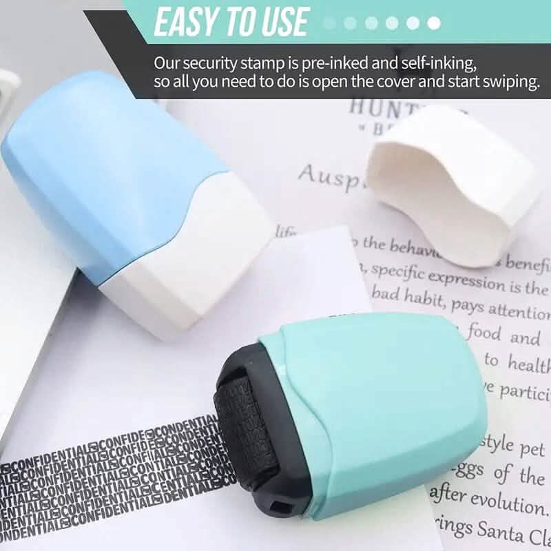 3-Pack: Identity Protection Roller Stamp School, Office & Art Supplies - Tophatter Daily Deals
