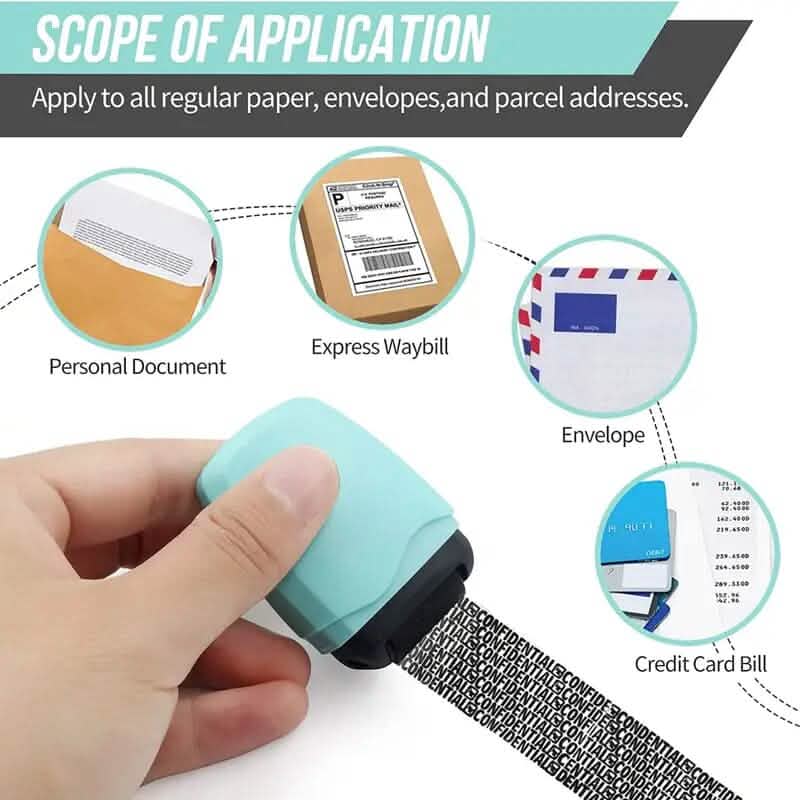3-Pack: Identity Protection Roller Stamp School, Office & Art Supplies - Tophatter Daily Deals