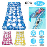 3-Pack: Inflatable Pool Float Raft Water Lounge 330lbs Load-Bearing Mattress with Headrest Outdoor Recreation - Tophatter Daily Deals