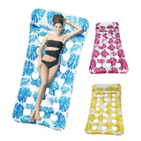 3-Pack: Inflatable Pool Float Raft Water Lounge 330lbs Load-Bearing Mattress with Headrest Outdoor Recreation - Tophatter Daily Deals