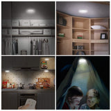 3-Pack: LED Wireless Puck Closet Lights Indoor Lighting - Tophatter Daily Deals