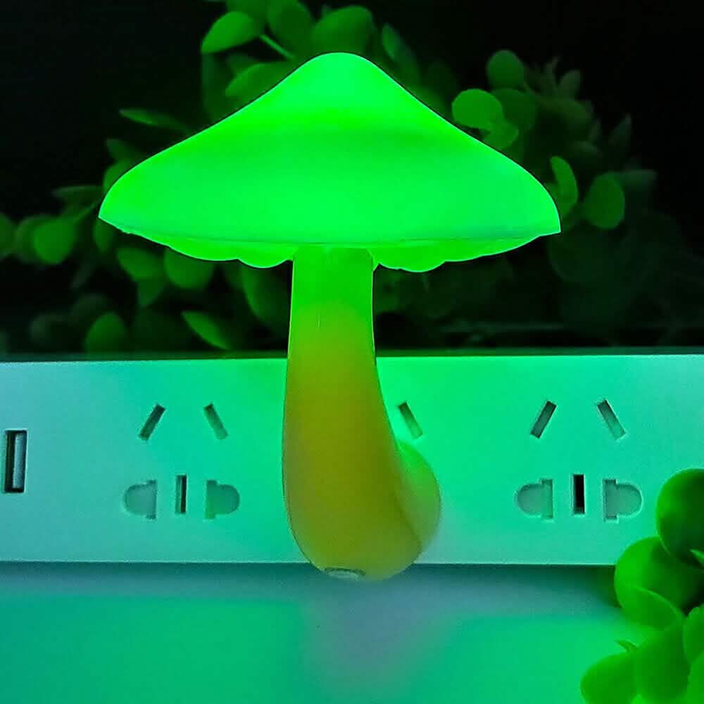 3-Pack: Mushroom Night Light with Dusk to Dawn Sensor Indoor Lighting - Tophatter Daily Deals