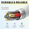 3-Pack: Overtime iOS Compatible Charger 10ft USB-C Charging Cord Charging Cable - Tophatter Daily Deals