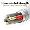 3-Pack: Overtime MFi Certified Ultra-Fast Charging 4ft Lightning Cables Charging Cable - Tophatter Daily Deals