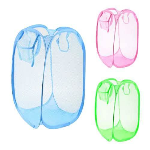 3-Pack: Pop-Up Laundry Hampers Foldable Storage & Organization - Tophatter Daily Deals