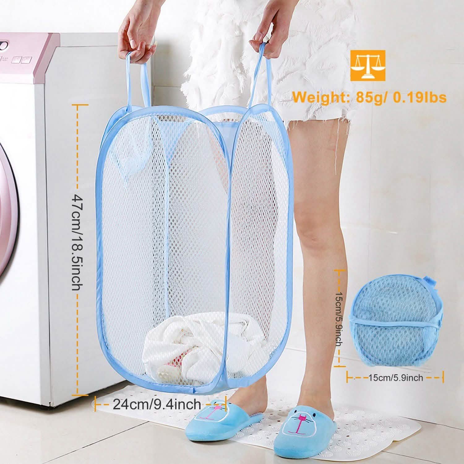 3-Pack: Pop-Up Laundry Hampers Foldable Storage & Organization - Tophatter Daily Deals