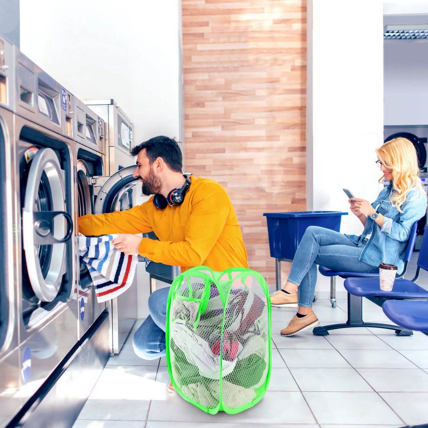 3-Pack: Pop-Up Laundry Hampers Foldable Storage & Organization - Tophatter Daily Deals