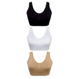 3-Pack : Total Comfort Ahh Bras Women's Lingerie - Tophatter Daily Deals