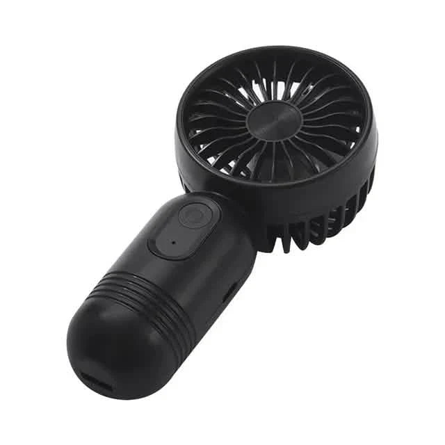 USB Rechargeable Mini Portable Fan with 3 Speeds Black Outdoor Recreation - Tophatter Daily Deals