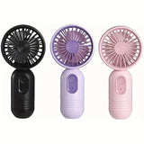 USB Rechargeable Mini Portable Fan with 3 Speeds Outdoor Recreation - Tophatter Daily Deals