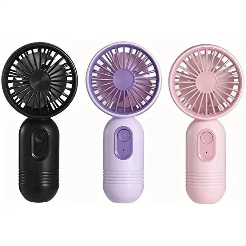 USB Rechargeable Mini Portable Fan with 3 Speeds Outdoor Recreation - Tophatter Daily Deals